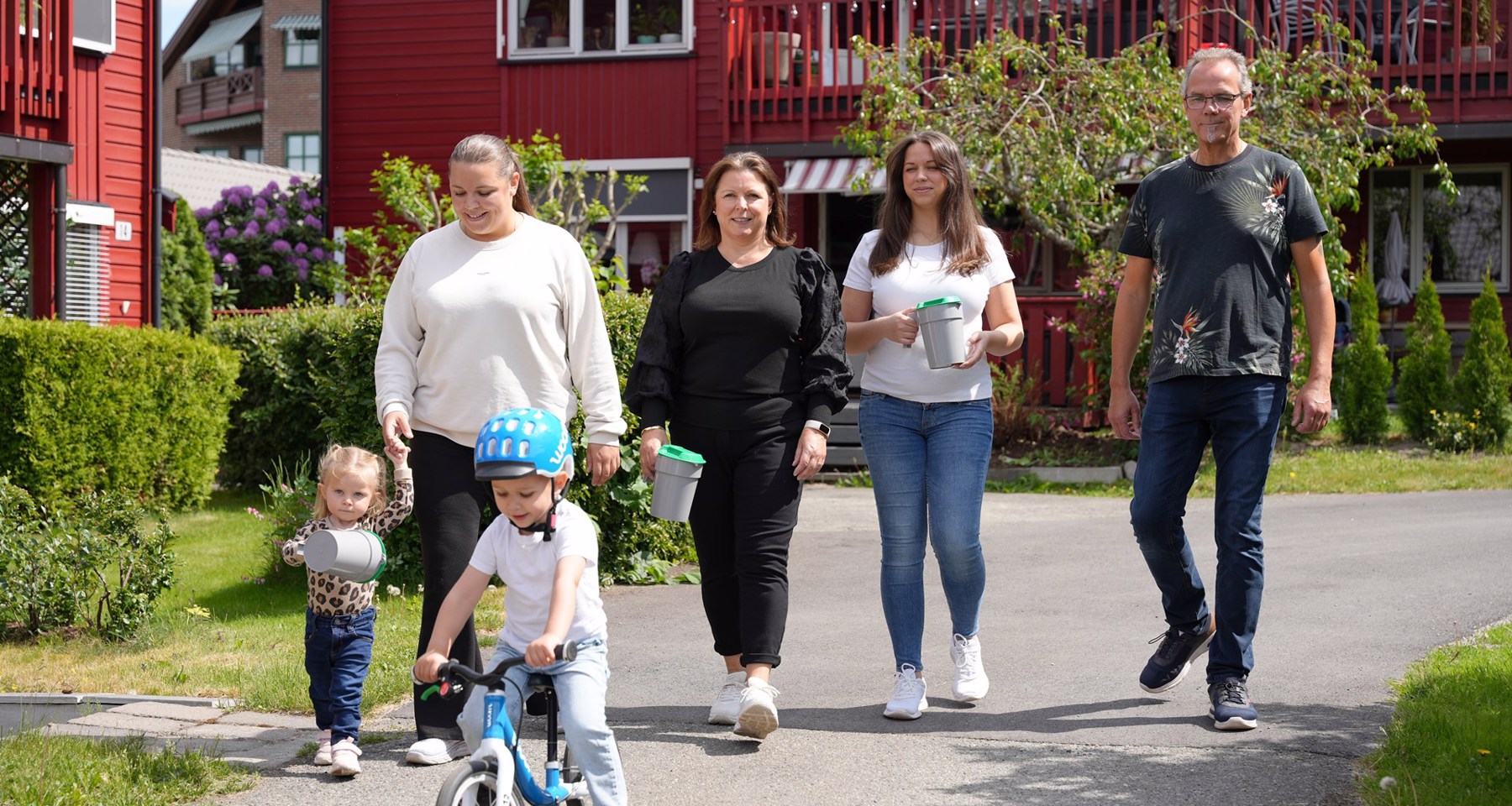 Fire generasjoner bøssebærere i Sande