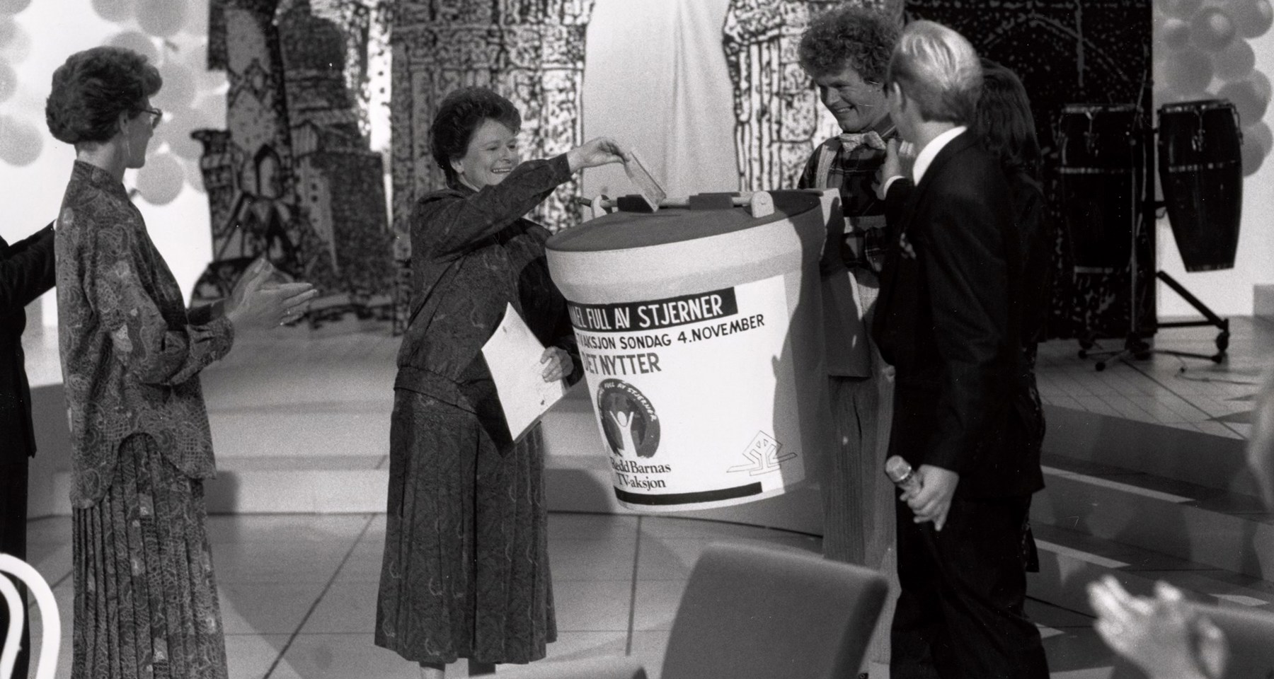 1990 TV Aksjonen I NRK Studio Gro HB